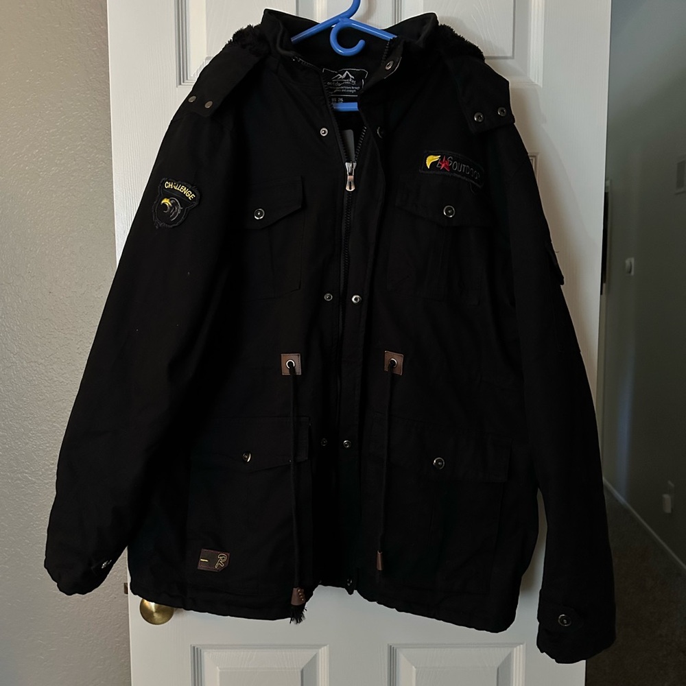 Black Hooded Jacket
